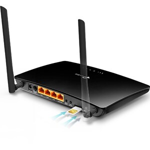 TP-Link TL-MR6400 Wi-Fi 4 IEEE 802.11n Ethernet, Mobilfunk Modem/Wireless Router - 4G - LTE 800, LTE 900, LTE 1800, LTE 21