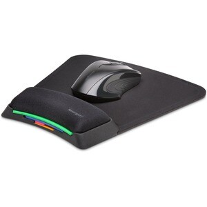 Kensington SmartFit Mouse Pad - Black - Gel - Stain Resistant, Odor Resistant, Skid Proof
