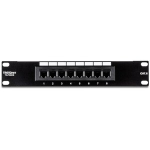 Network Pièce pour panneau TRENDnet TC-P08C6 - 8 Port(s) - 8 x RJ-45 - 10" Grand Angle/Champ de Vue Elargi
