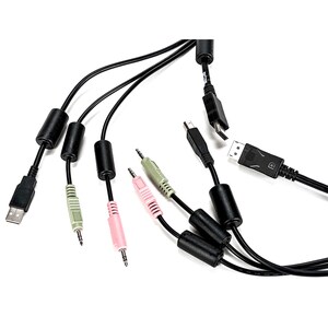 AVOCENT 1,83 m KVM-Kabel für Tastatur/Maus, KVM-Umschalter, Audio-/Video-Gerät - Erster Anschluss: USB, DisplayPort Digita