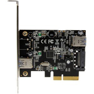 StarTech.com Tarjeta PCI Express de 2 Puertos USB 3.2 Gen 2 (10Gbps)USB-A 1x Externo y 1x Interno - Soporte UASP - 2 Total