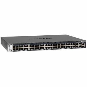 Netgear M4300 48x1G Stackable Managed Switch with 2x10GBASE-T and 2xSFP+ - 50 Ports - Manageable - Gigabit Ethernet, 10 Gi