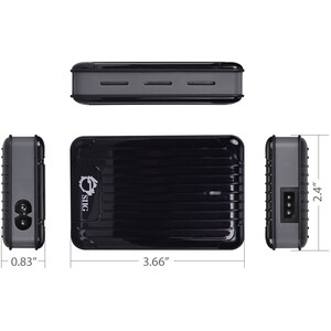 SIIG Ultra-Compact Universal Laptop Power Adapter - 65W - 65 W - 120 V AC, 230 V AC Input - 5 V DC, 18.5 V DC, 19 V DC, 19