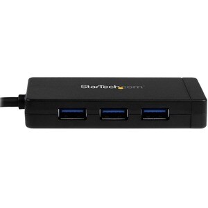 StarTech.com USB-C to Ethernet Adapter - Gigabit - 3 Port USB C to USB Hub and Power Adapter - Thunderbolt 3 Compatible - 