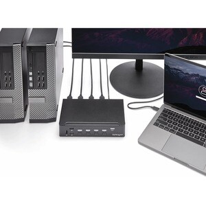 StarTech.com 4 Port HDMI KVM - HDMI KVM Switch - 1080p - USB 3.0 & Audio Support - KVM Video Switch (SV431HDU3A2) - Contro