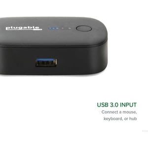 Plugable USB 3.0 Sharing Switch for One-Button Swapping of USB Device or Hub Between Two Computers - (AB Switch)