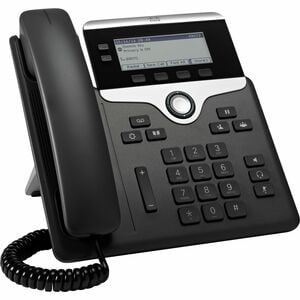 Cisco 7821 IP Phone - Corded - Wall Mountable - Black - 2 x Total Line - VoIP - User Connect License, Enhanced User Connec