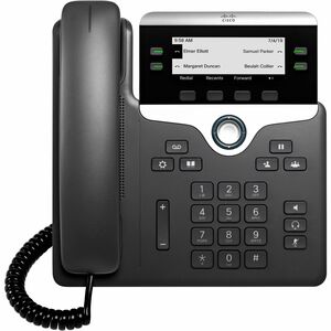 Cisco 7841 IP Phone - Corded - Tabletop - Black - TAA Compliant - VoIP - 2 x Network (RJ-45) - PoE Ports