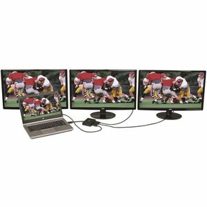 Eaton Tripp Lite Series 3-Port DisplayPort Multi-Monitor Splitter, MST Hub, 4K 60Hz UHD, DP1.2, TAA - 3840 x 2160 - Displa