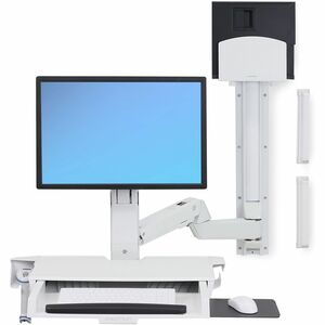 Ergotron StyleView Verlängerung für Workstation - Weiß - Aluminium, Hochwertiger Kunststoff