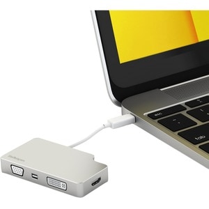 StarTech.com USB C Multiport Video Adapter 4K/1080p - USB Type C to HDMI, VGA, DVI or Mini DisplayPort Monitor Adapter - S