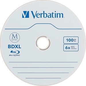 Verbatim Blu-ray Recordable Media - BDXL - 6x - 100 GB - 5 - 120mm