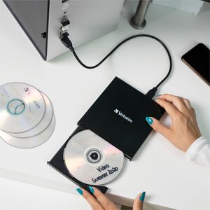 Masterizzatore DVD Verbatim - Esterno - 1 Unità - DVD±R/±RW Supporto - 24x Riscrittura CD - 8x Riscrittura DVD - M-DISC Re