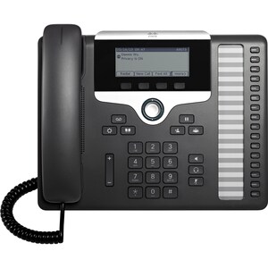 Cisco 7861 IP Phone - Corded - Wall Mountable, Desktop - Charcoal - 16 x Total Line - VoIP - 2 x Network (RJ-45) - PoE Ports