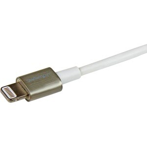 StarTech.com 1m (3ft) Premium Apple Lightning to USB Cable with Metal Connectors for iPhone / iPod / iPad - White - Cable 