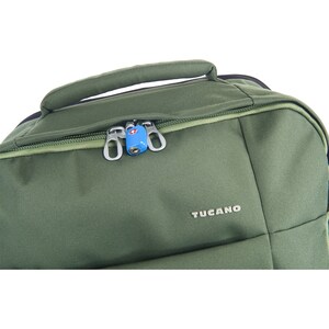 Tucano Tugò Carrying Case (Backpack) for 17.3" Notebook - Green - Water Resistant - Shoulder Strap, Handle, Chest Strap
