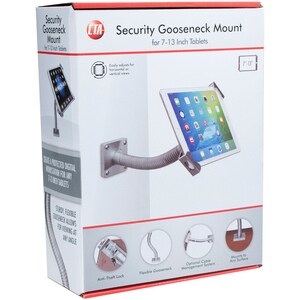 CTA Digital Security Gooseneck Mount for 7-13 Inch Tablets - 1 Display(s) Supported - 7" to 13" Screen Support - 1