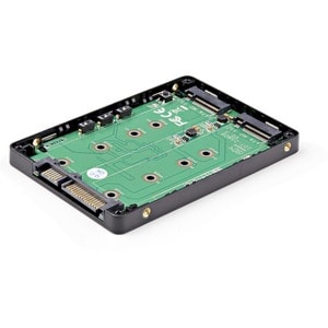StarTech.com M.2 to SATA Adapter - TAA Compliant - Install two M.2 SSDs into a 2.5" bay to create high-performance storage