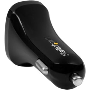 StarTech.com Chargeur de voiture double USB - Adaptateur allume cigare à 2 ports USB - Haute puissance (24 W/4,8 A) - Noir