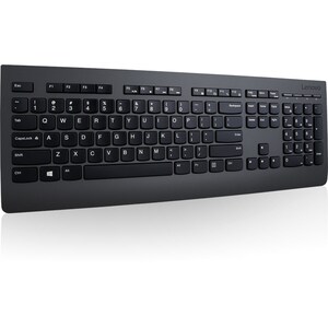Lenovo Professional Keyboard & Mouse - Spanish - USB Wireless RF - Keyboard/Keypad Color: Black - USB Wireless RF - Laser 