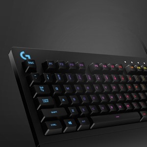 Logitech G213 Prodigy Gaming Keyboard - Wired RGB Backlit Keyboard with Mech-dome Keys, Palm Rest, Adjustable Feet, Media 