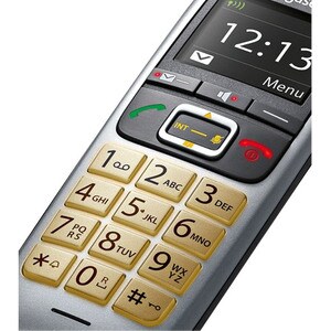Gigaset E560A DECT-Schnurlostelefon - Silber - 1 Telefonleitung(en) - Anrufbeantworter - Freisprecheinrichtung - Hörhilfen