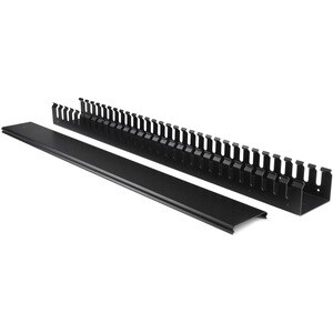 StarTech.com Vertikaler Kabelordner mit Finger Duct - 0U - 91cm - Rack Kabelmanager - Durchführungspaneel - 20U Rack Heigh