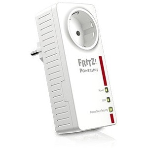 FRITZ! 1220E Powerline Netzwerkadapter - 1 - 2 x Netzwerk (RJ-45) - 1200 Mbit/s Stromleitung - HomePlug AV2 - Gigabit-Ethe