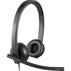 Logitech H570e Wired Over-the-head Stereo Headset - Binaural - Supra-aural - 31.50 Hz to 20 kHz - Noise Cancelling, Electr