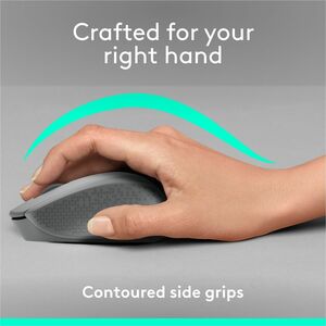 Logitech M330 SILENT PLUS Wireless Mouse, 2.4GHz with USB Receiver, Optical Tracking, Quiet & Lightweight, Gray - Mechanic