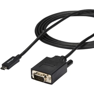 2 m USB-C auf VGA Kabel, 1920x1200/1080p, USB Typ-C auf VGA Aktives DP Alt Mode Video Adapter, Thunderbolt 3 kompatibel - 