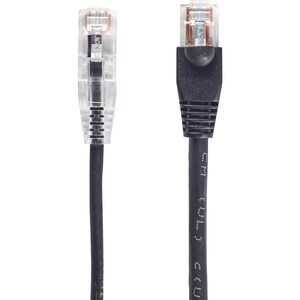 Black Box Slim-Net Cat.6 UTP Patch Network Cable - 10 ft Category 6 Network Cable for Patch Panel, Wallplate, Network Devi