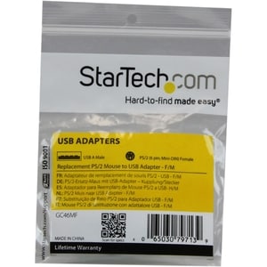 StarTech.com GC46MF. Anschluss 1: PS/2, Anschluss 2: USB, Connector contacts plating: Nickel. Produktfarbe: Grün