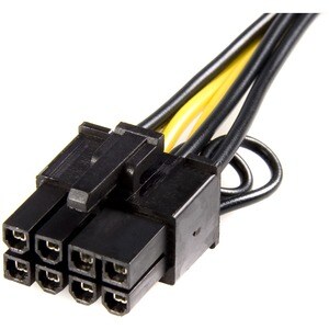 StarTech.com PCIEX68ADAP. Anschluss 1: PCI-E (8-pin), Anschluss 2: PCI-E (6-pin), Kabellänge: 0,155 m. Konformitätsbeschei