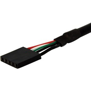 StarTech.com 30 cm Inbouwpaneel USB Kabel - USB A naar Moederbord Aansluitkabel F/F. Kabellänge: 0,3 m. Anschluss 1: USB A