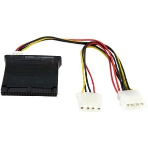 StarTech.com PATA2SATA3. Anschluss 1: 2 x SATA Data 7 pin M/1 x IDE 40 pin F, Anschluss 2: SP4 M. Produktfarbe: Schwarz