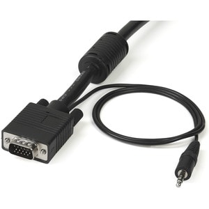 StarTech.com VGA, 3.5mm - VGA, 3.5mm, 2m, 2 m, VGA (D-Sub) + 3.5mm, VGA (D-Sub) + 3.5mm, Männlich, Männlich, Nickel