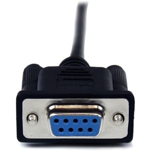 StarTech.com SCNM9FM1MBK. Produktfarbe: Schwarz, Kabellänge: 1 m, Anschluss 1: DB-9. Quantity per pack: 1 Stück(e), Paketb