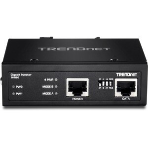 TRENDnet TI-IG60 PoE -Injektor - TAA-konform - 48 V DC, 56 V DC Eingang - 1 x 10/100/1000Base-T Eingangsport(s) - 1 x 10/1