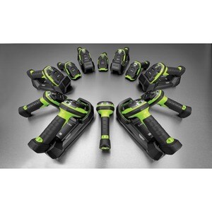 Zebra LI3678-SR Rugged Industrial, Warehouse Handheld Barcode Scanner Kit - Wireless Connectivity - Industrial Green - USB