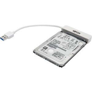 Tripp Lite 6in USB 3.0 SuperSpeed to SATA III Adapter w/ UASP / 2.5" Hard Drives White - SATA/USB for Hard Drive, Solid St