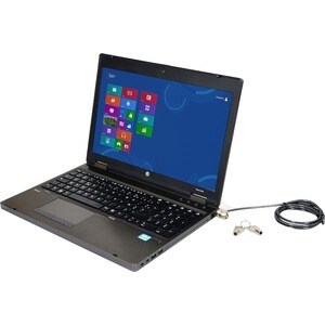 Port Cable Lock For Notebook, Monitor, Projector - 1.80 m Cable - Master Keyed Lock - Black - Zinc, Polyvinyl Chloride (PV