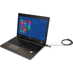 Port Cable Lock For Notebook, Projector, Projector - 1.80 m Cable - Resettable - 4-digit - Combination Lock - Steel, Zinc 
