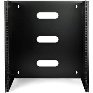 StarTech.com 12U Wall Mount Rack, 14in Deep, 19 inch Wall Mount Network Rack, Wall Mounting Patch Panel Bracket for Switch