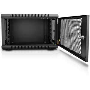 V7 RMWC6U-1E 6U Wall Mountable, Floor Standing Enclosed Cabinet Rack Cabinet for Equipment - 482.60 mm Rack Width - Cold R