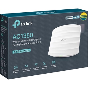 TP-Link EAP225 Dual Band IEEE 802.11ac 1.32 Gbit/s Wireless Access Point - Indoor - 5 GHz, 2.40 GHz - 3 x Internal Antenna