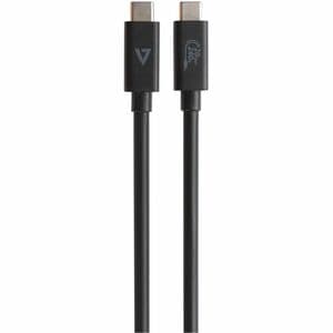 V7 V7UCC-2M-BLK-1E 2.01 m USB-C Data Transfer Cable - Cable for USB Device, PC, MAC, Mobile Device - First End: 1 x USB 3.