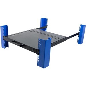 Rack Solutions 1U Sliding KVM with Keyboard, Trackpad and 17in Monitor (1 KVM Port) - 17" LED - 1280 x 1024 - Keyboard - T
