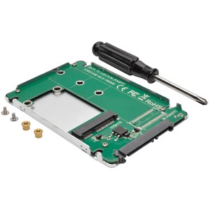 Tripp Lite M.2 NGFF SATA SSD to 2.5in SATA Enclosed Adapter Converter Dock - 1 x Total Bay - 1 x 2.5" Bay - M.2 - Serial A