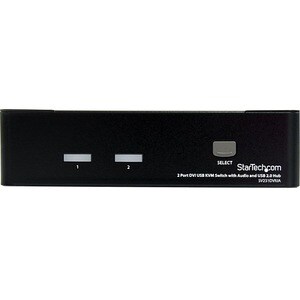 StarTech.com KVM-Switchbox - TAA-konform - 2 Computer - WUXGA - 1920 x 1200 - 4 x USB - 3 x DVI - Desktop